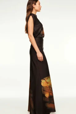 Sierra Skirt ~ Yellow Rose Satin
