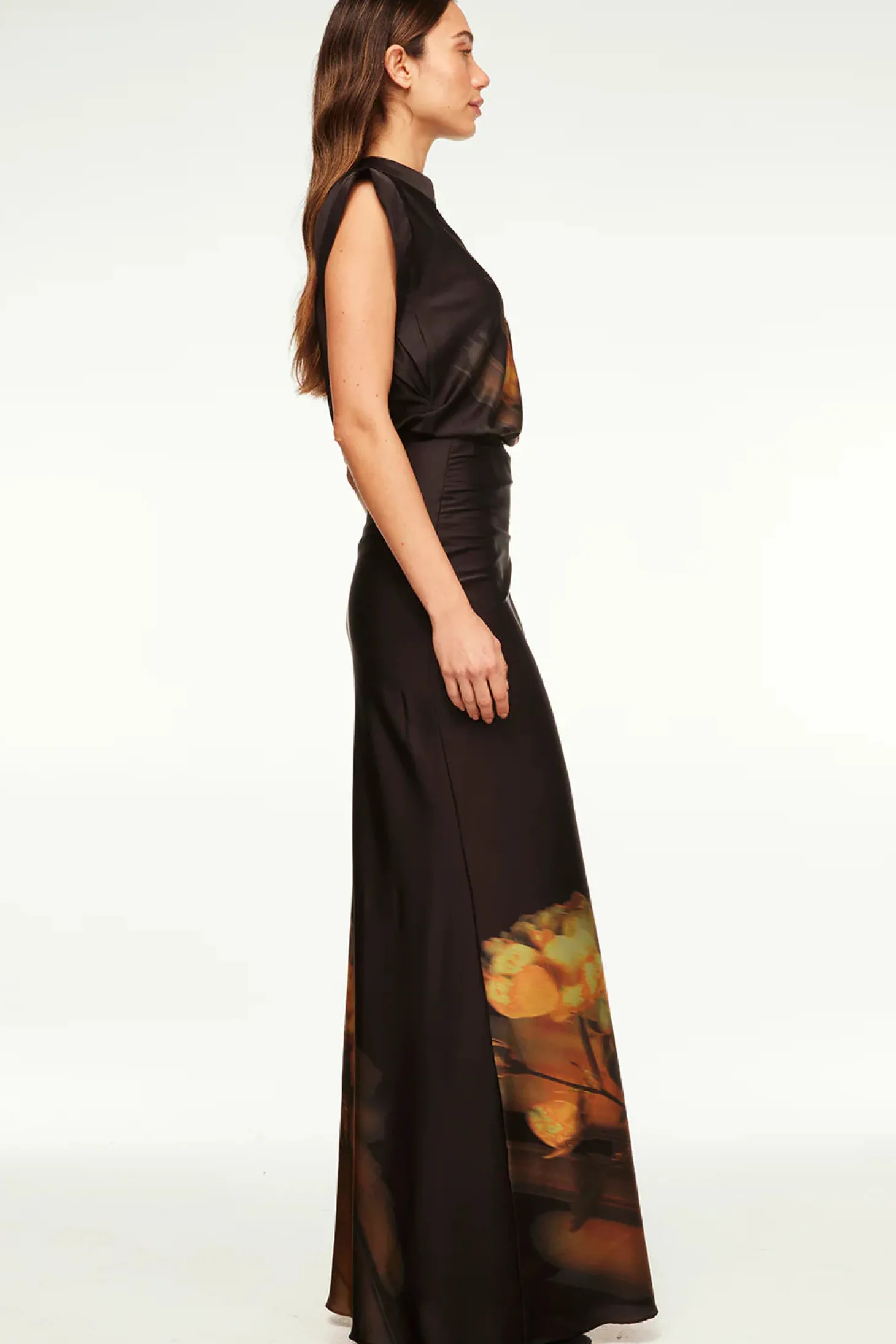 Sierra Skirt ~ Yellow Rose Satin
