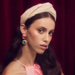 Silk Greta Headband ~ Blush Ombre