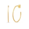 Sleek Medium Gold Hoop