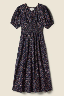 Sonia Dress ~ Navy Rosette