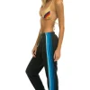 5 Stripe Sweatpants ~ Charcoal / Blue