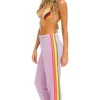 5 Stripe Sweatpants ~ Mauve / Pink / Green