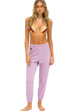 5 Stripe Sweatpants ~ Mauve / Pink / Green