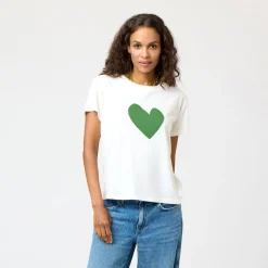 Suke Imperfect Heart Tee~ Olive Green