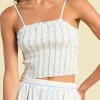 Summer Top ~ Cerulean Stripe