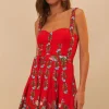 Sweet Bloom Bouquet~ Red Sleeveless