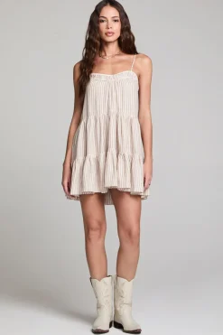Tank Mini Dress ~ Almond Taupe Horizon