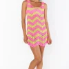 Tara Mini Dress ~ Watermelon Wave