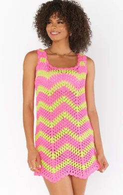 Tara Mini Dress ~ Watermelon Wave