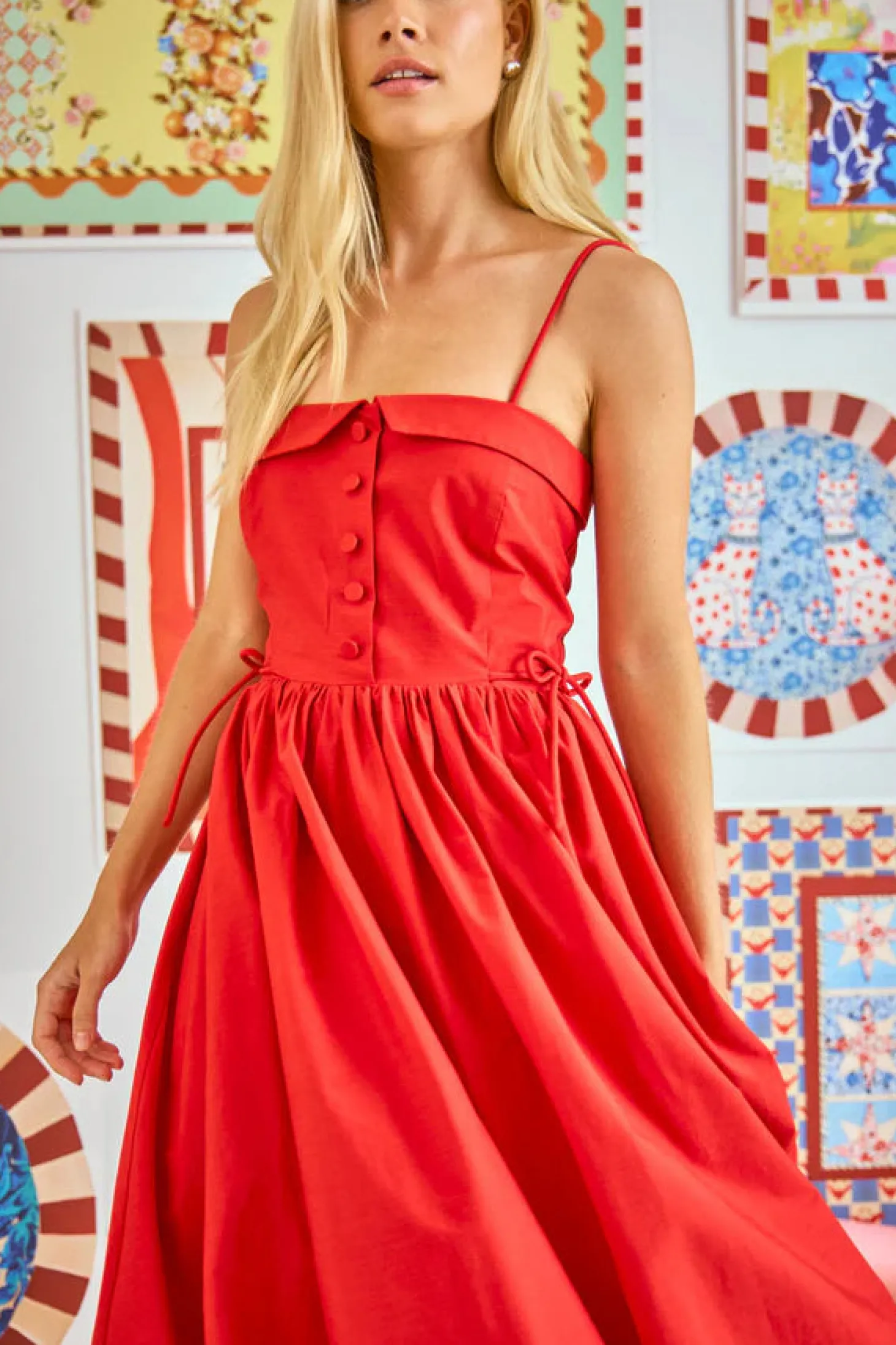 Taryn Dress ~ True Red