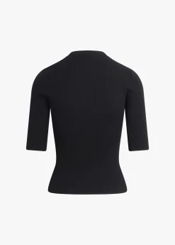 The Amelia Crewneck Top ~ Black