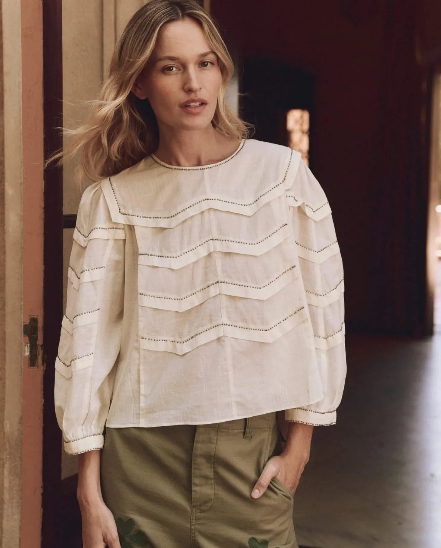 The Beaded Chevron Top