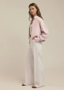 The Crop Ex-Boyfriend Shirt ~ Pale Pink