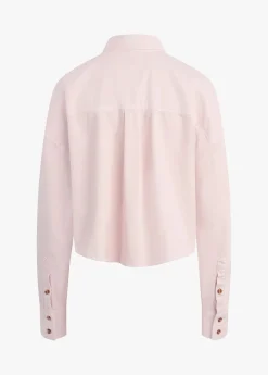 The Crop Ex-Boyfriend Shirt ~ Pale Pink