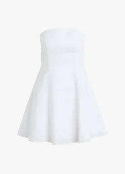 The Favorite Mini Linen Dress ~ White