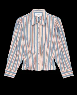 The Honor Top ~ Blue Frontier Stripe