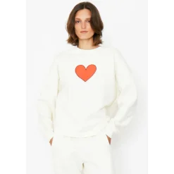 The Oversized Heart Sweatshirt ~ Cream