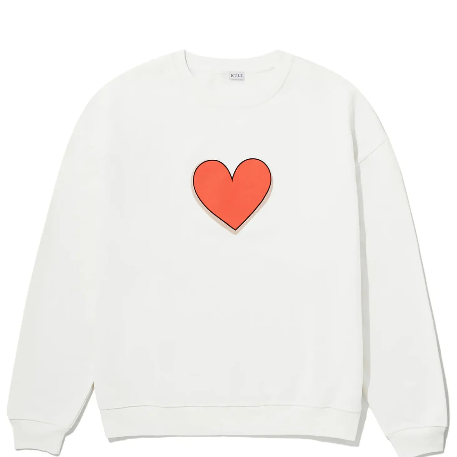 The Oversized Heart Sweatshirt ~ Cream