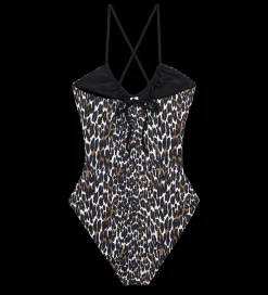 The Reversible Keyhole One Piece ~ Leopard & Black