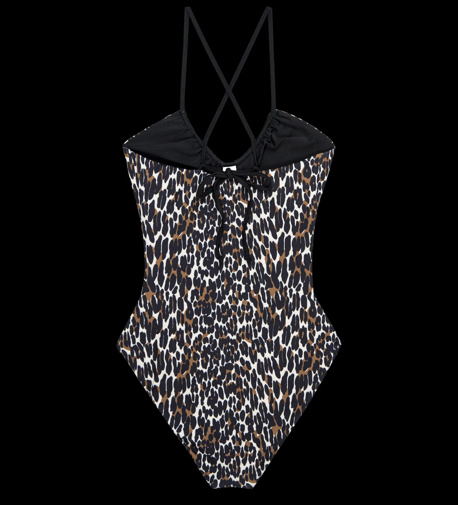 The Reversible Keyhole One Piece ~ Leopard & Black