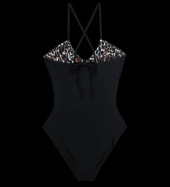 The Reversible Keyhole One Piece ~ Leopard & Black