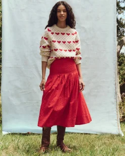 The Rhythm Skirt ~ Red Rose