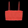 The Smocked Bandeau ~ Hot Red & Rust