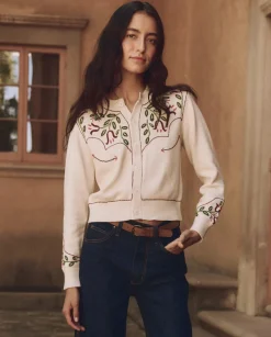 The Western Beaded Cardigan ~ Natural