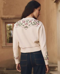 The Western Beaded Cardigan ~ Natural