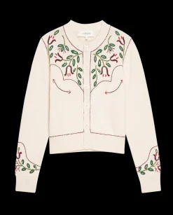 The Western Beaded Cardigan ~ Natural