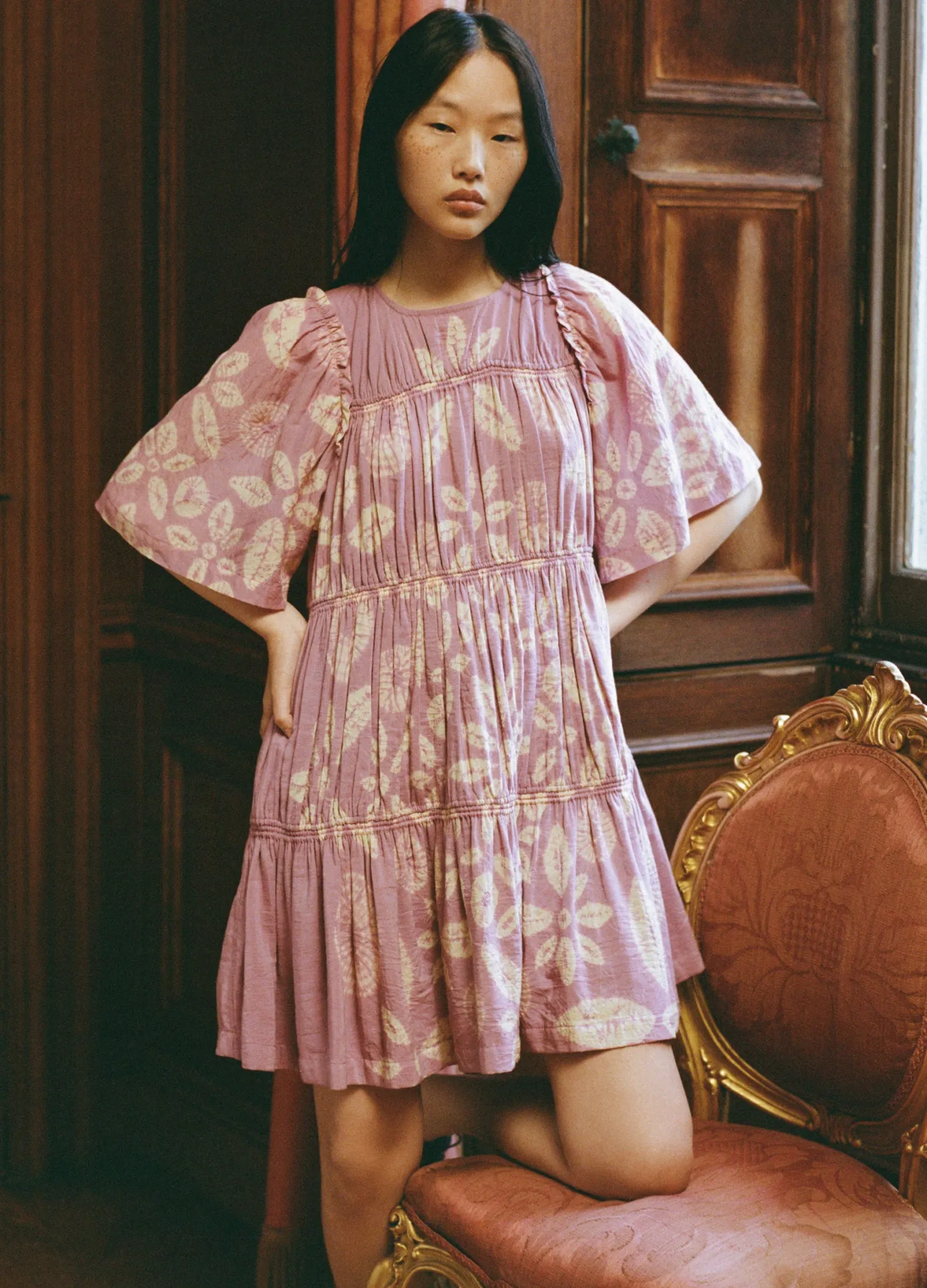 Thea Mini Dress ~ Lilac