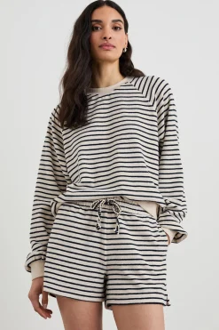 Theron Sweatshirt ~ Sailor Stripe Terry Towel