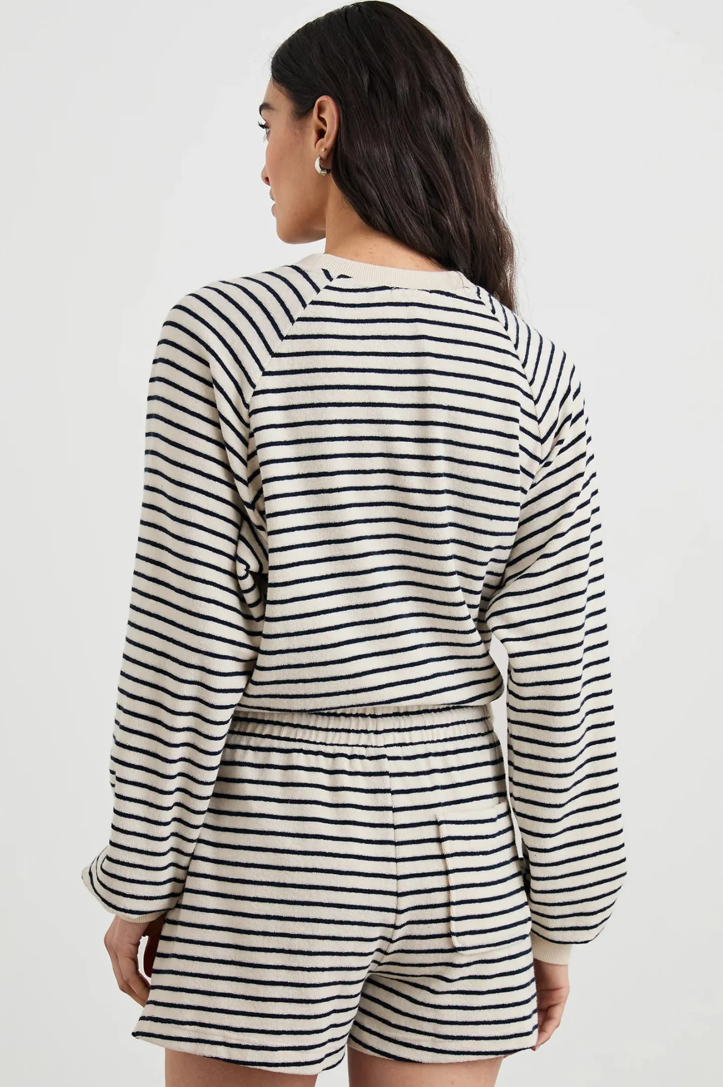 Theron Sweatshirt ~ Sailor Stripe Terry Towel