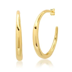 Thin to Thick Gold Hoops