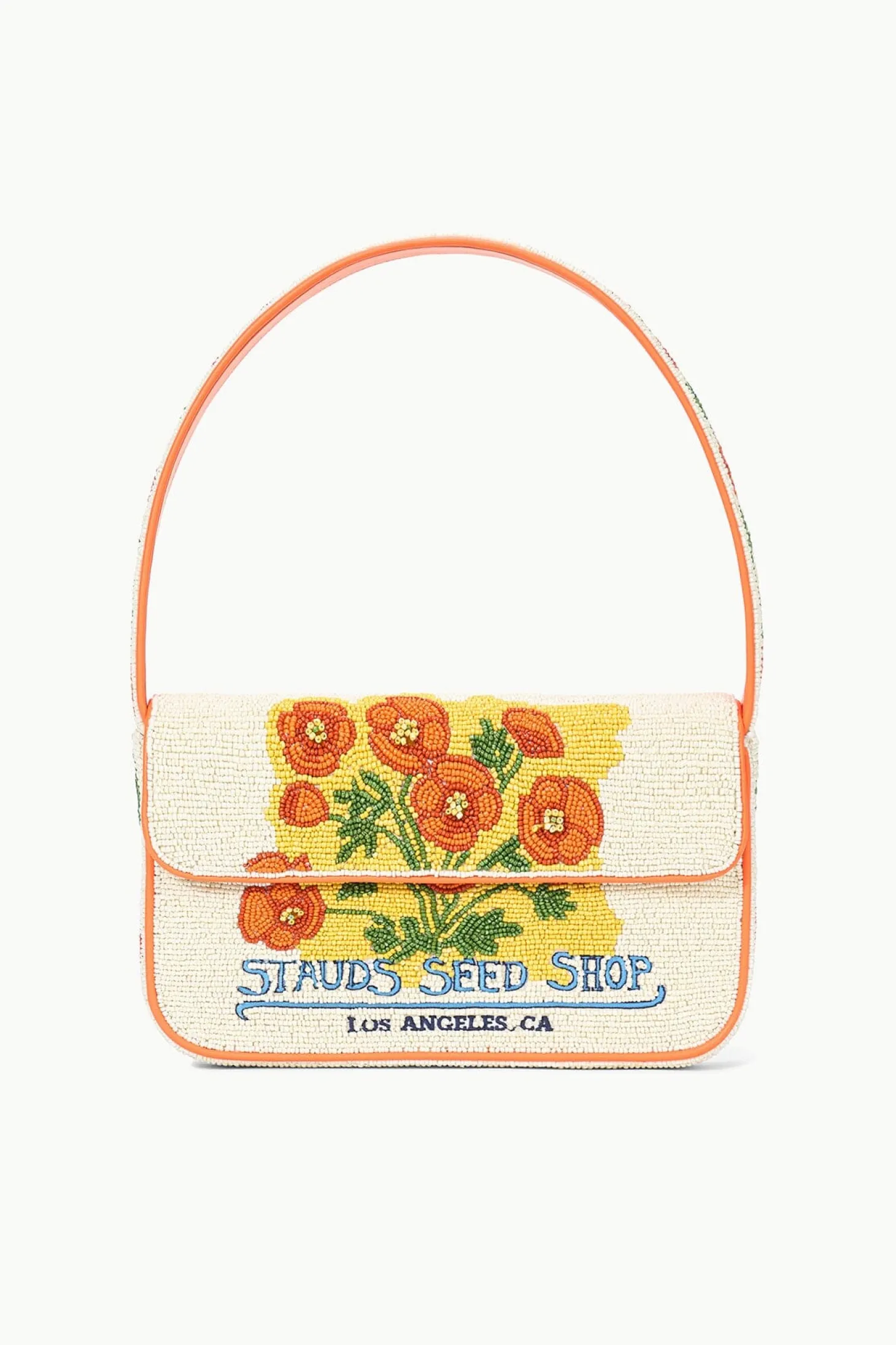 Tommy Beaded Bag ~ California Poppy