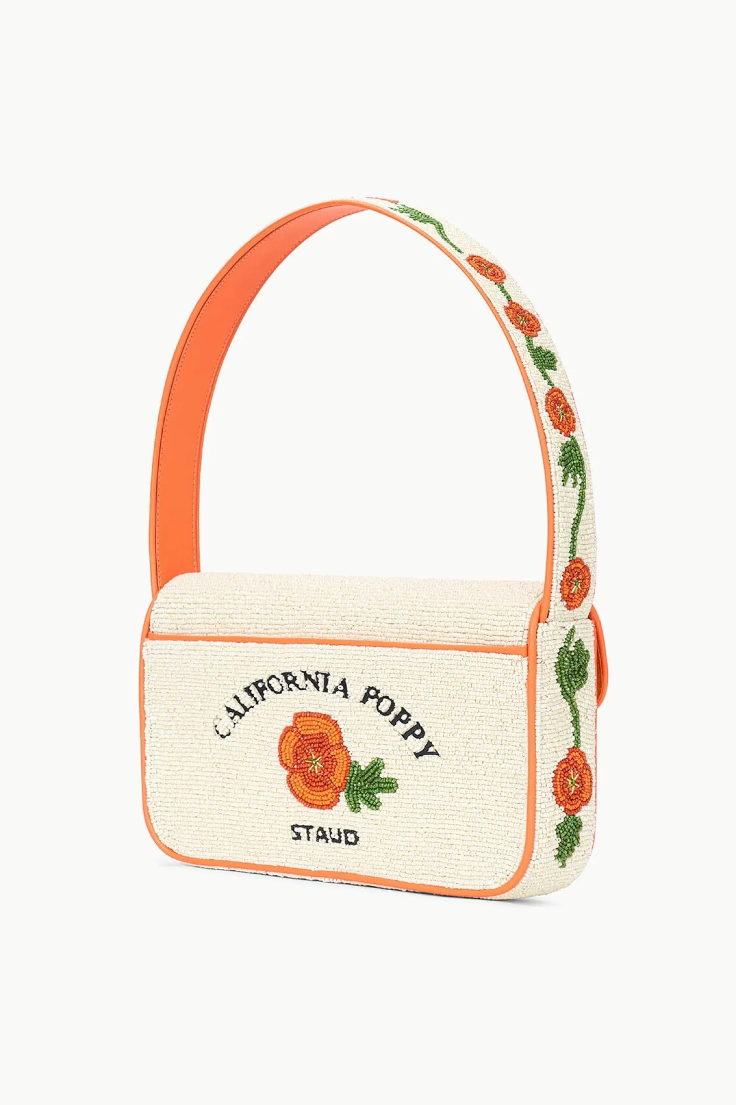 Tommy Beaded Bag ~ California Poppy