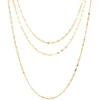 Triple Layered Delicate Sequin Necklace