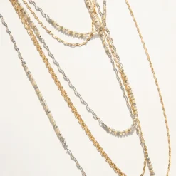 Triple Layered Delicate Sequin Necklace