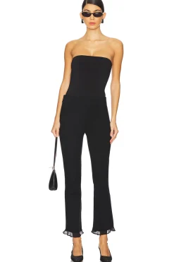 Tube Bodysuit ~ Black Slinky Stretch