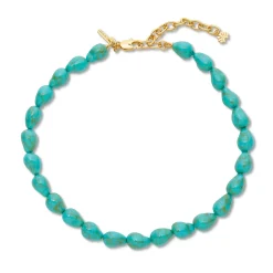 Turquoise Baroque Collar Necklace