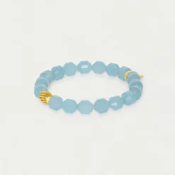 Valenca Beaded Bracelet ~ Aqua