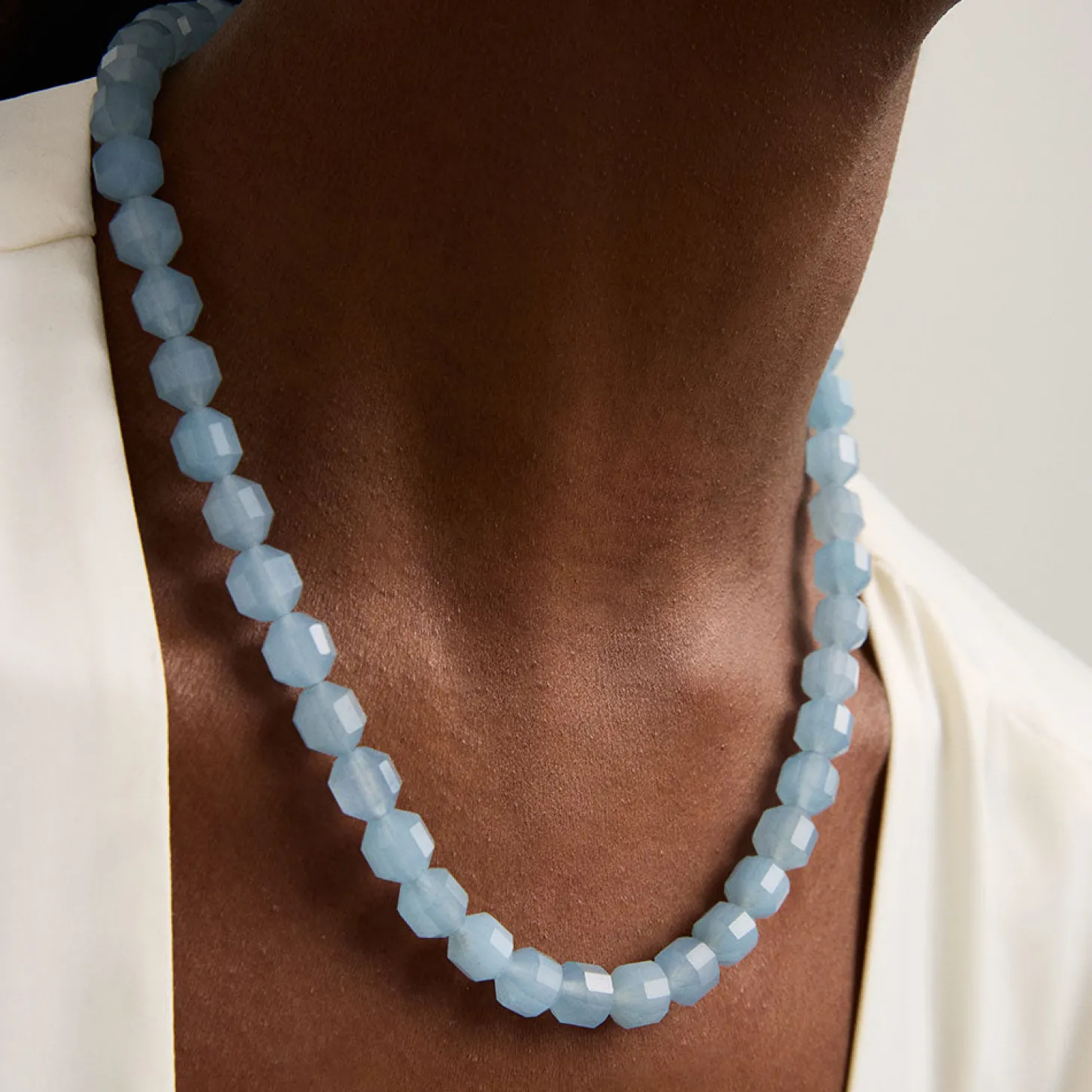 Valenca Necklace ~ Blue Quartz