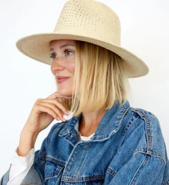 Vented Luxe Packable Hat ~ Natural