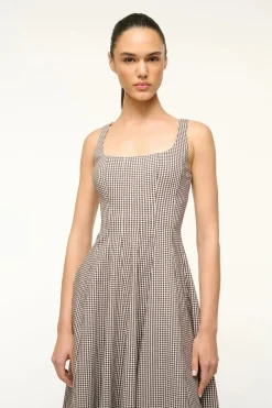 Wells Dress ~ Dark Chocolate Micro Check
