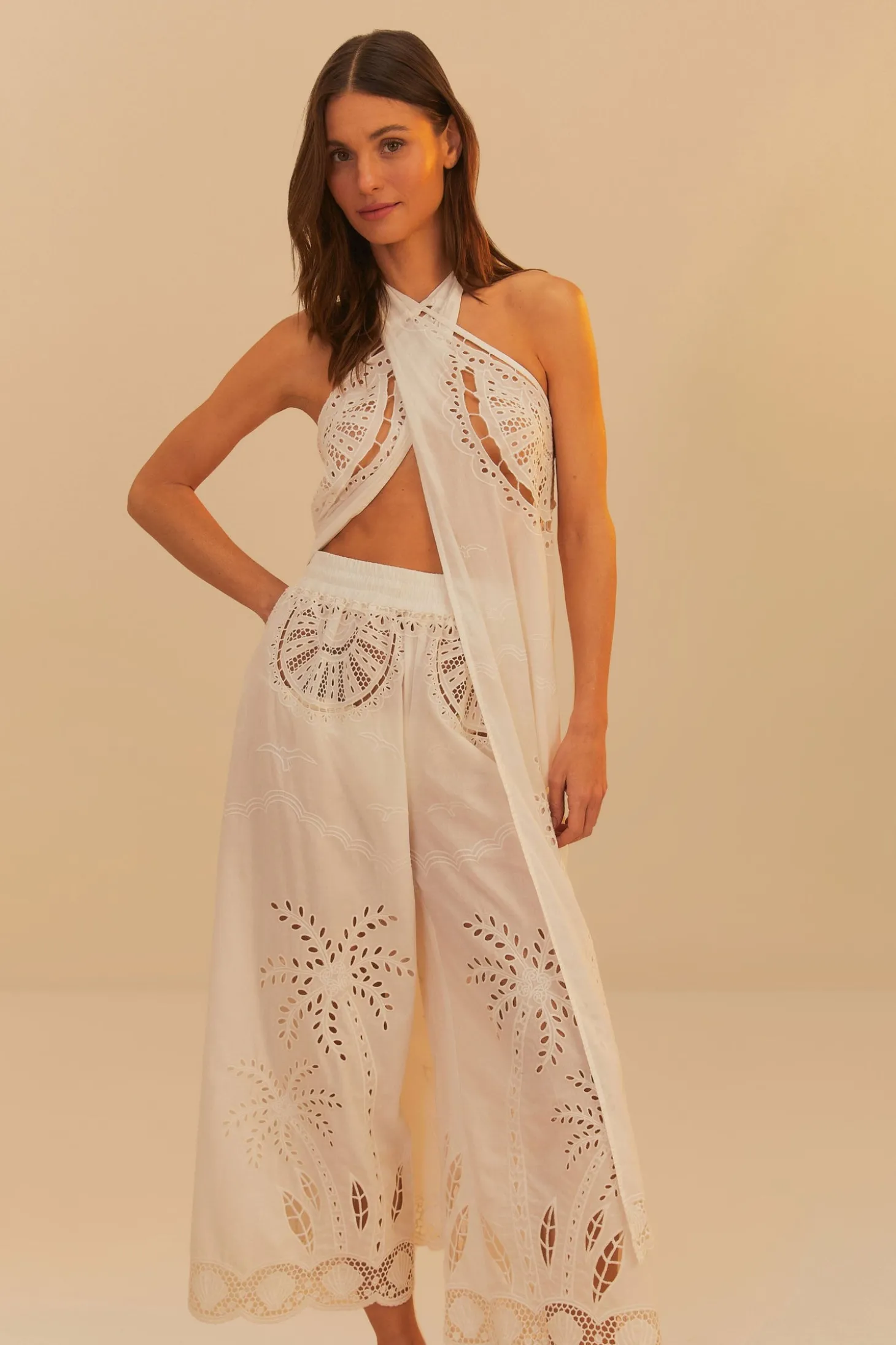 White Coconut Richelieu Pants