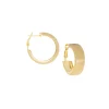 Wide Satin Hoop Earring