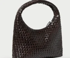 Willow Woven Leather Hobo ~ Chocolate