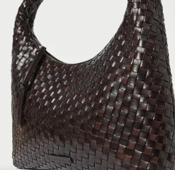 Willow Woven Leather Hobo ~ Chocolate