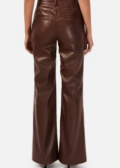 Zenobia Vegan Leather Pant ~ Java